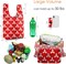 12 Pack Christmas Bags Reusable Grocery Bags Christmas Gift- 50 Lbs Foldable Polyester Totes With Elastic Band And Storage Pouch For Shopping, Kitchen, Parties Shopping Bag Tote Bags Bulk